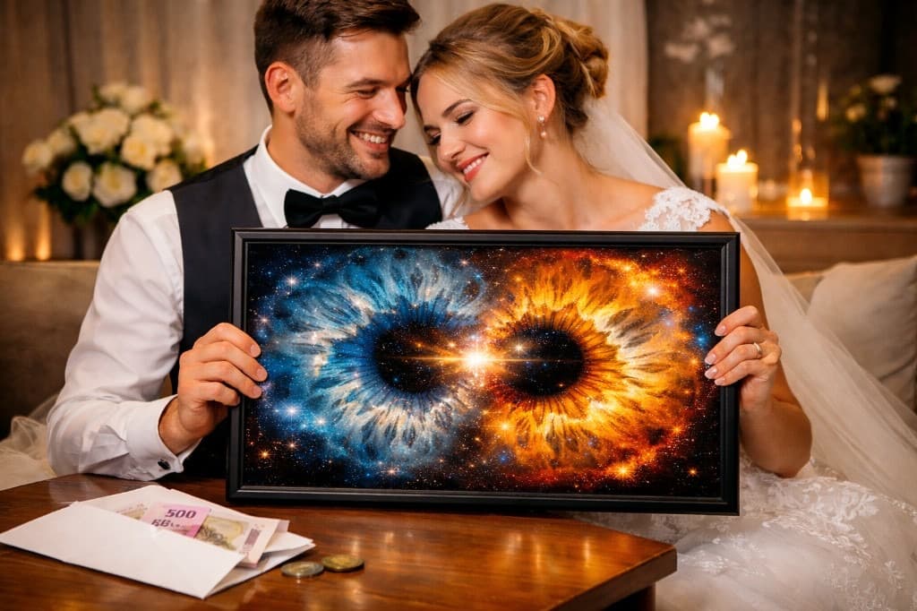 Proč letos novomanželům nedávat obálku s penězi? Darujte jim raději jejich vlastní vesmír